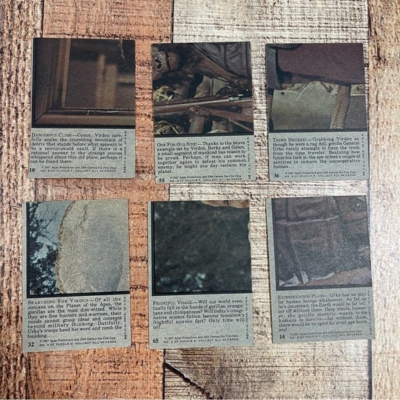 1974 Topps Bubble Gum Planet of the Apes Frankenstein Space: 1999 Trading Cards - Picture 5 of 16